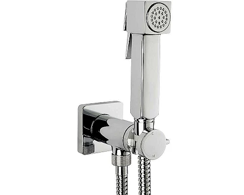 Купить Гигиенический душ со смесителем Bossini Cube Brass E38001B.083 Черный хром в магазине сантехники Santeh-Crystal.ru