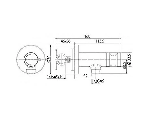 Купить Гигиенический душ со смесителем Bossini Paloma Brass E37005B.021 Золото в магазине сантехники Santeh-Crystal.ru