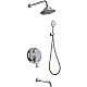 Приобрести Душевая система Bronze de Luxe Pure A800/9143-3 Хром в магазине сантехники Santeh-Crystal.ru