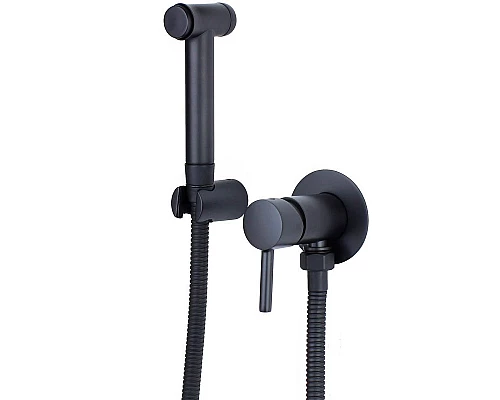 Приобрести Гигиенический душ со смесителем Bronze de Luxe Scandi 14512B Чёрный матовый в магазине сантехники Santeh-Crystal.ru