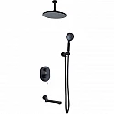 Душевая система Bronze de Luxe Scandi 14582/1B Черная матовая