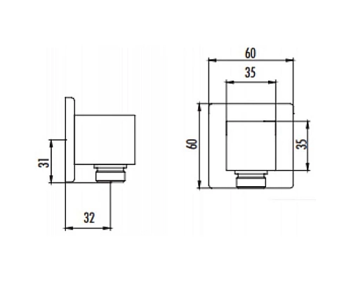 Заказать Шланговое подключение Creavit A03 Хром в магазине сантехники Santeh-Crystal.ru