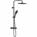 Душевая система Damixa Gala 953800300 с термостатом Черная матовая Душевая система Damixa Gala 953800300 с термостатом Черная матовая