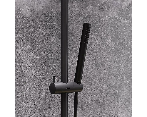 Приобрести Душевая система Damixa Scandinavian Pure 936730300 Черная матовая в магазине сантехники Santeh-Crystal.ru