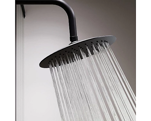 Заказать Душевая система Damixa Scandinavian Pure 936760300 с термостатом Черная матовая в магазине сантехники Santeh-Crystal.ru