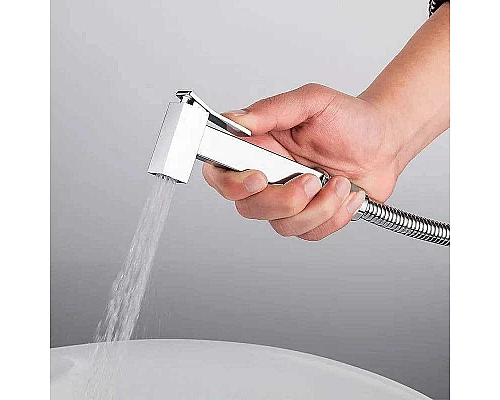 Купить Гигиенический душ со смесителем Frap F7506 Хром в магазине сантехники Santeh-Crystal.ru