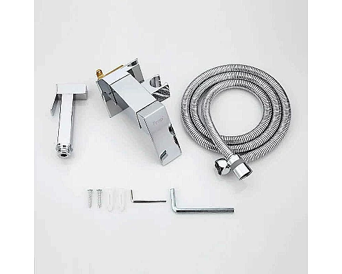 Купить Гигиенический душ со смесителем Frap F7506 Хром в магазине сантехники Santeh-Crystal.ru