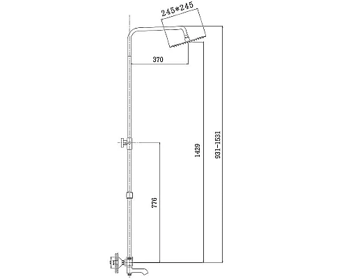 Приобрести Душевая система Haiba HB2422 Хром в магазине сантехники Santeh-Crystal.ru