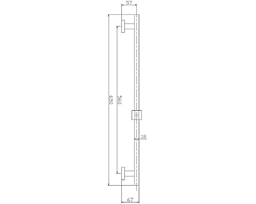 Заказать Душевая штанга Haiba HB8012 Нержавеющая сталь в магазине сантехники Santeh-Crystal.ru