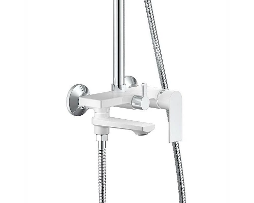 Купить Душевая система Haiba HB24505-8 Белый Хром в магазине сантехники Santeh-Crystal.ru