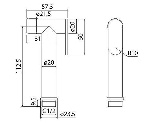 Заказать Гигиенический душ Iddis 020WB0Gi20 Белый матовый в магазине сантехники Santeh-Crystal.ru
