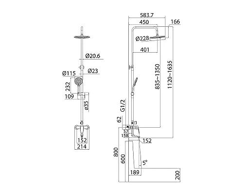 Приобрести Душевая система Iddis Optima Home OPTSB3Fi06 Хром в магазине сантехники Santeh-Crystal.ru