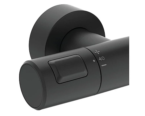 Купить Душевая система Ideal Standard Ceratherm T25 A7545XG с термостатом Черная матовая в магазине сантехники Santeh-Crystal.ru