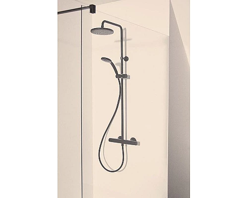 Купить Душевая система Ideal Standard Ceratherm T25 A7545XG с термостатом Черная матовая в магазине сантехники Santeh-Crystal.ru