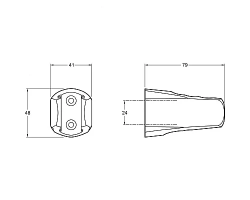 Купить Держатель ручного душа Jacob Delafon E75075-CP Хром в магазине сантехники Santeh-Crystal.ru