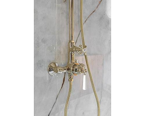Заказать Душевая система Jacob Delafon Cleo 1889 E24311-BGG Золото глянцевое в магазине сантехники Santeh-Crystal.ru