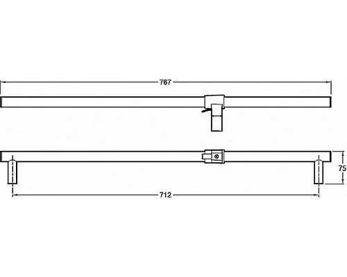 Купить Душевая штанга Jacob Delafon EO E8524-BN Никель в магазине сантехники Santeh-Crystal.ru