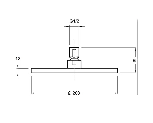 Приобрести Верхний душ Jacob Delafon EO E14536-CP Хром в магазине сантехники Santeh-Crystal.ru