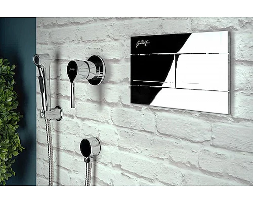 Купить Гигиенический душ со смесителем Jacob Delafon Elate E24610-BL Черный матовый в магазине сантехники Santeh-Crystal.ru