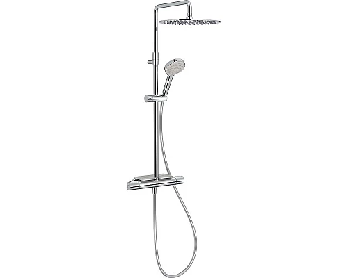Приобрести Душевая система Jacob Delafon Metro E26589-CP с термостатом Хром в магазине сантехники Santeh-Crystal.ru
