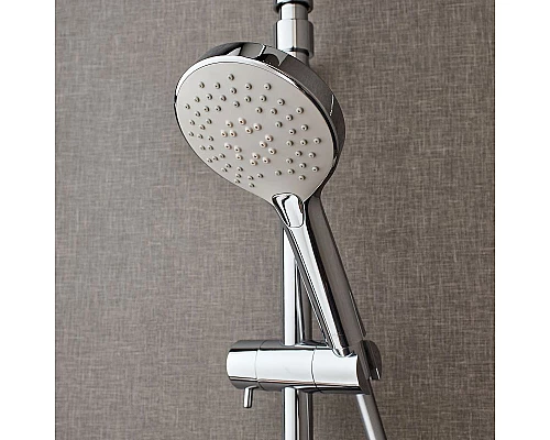 Приобрести Душевая система Jacob Delafon Metro E26589-CP с термостатом Хром в магазине сантехники Santeh-Crystal.ru
