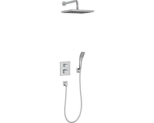 Купить Душевая система Jacob Delafon Modulo E30757-CP с термостатом Хром в магазине сантехники Santeh-Crystal.ru