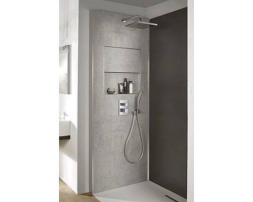 Купить Душевая система Jacob Delafon Modulo E30757-CP с термостатом Хром в магазине сантехники Santeh-Crystal.ru