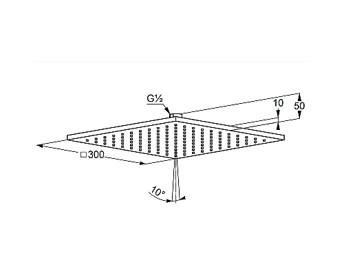 Купить Верхний душ Kludi A-Qa 6443091-00 Белый Хром в магазине сантехники Santeh-Crystal.ru