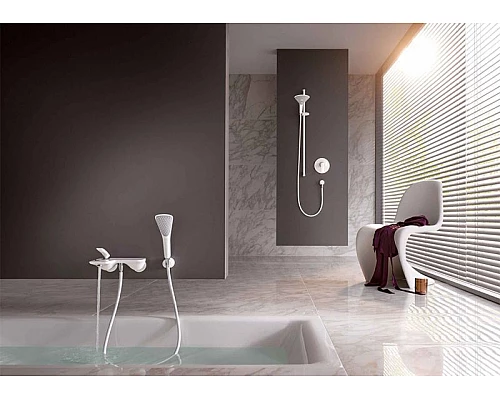 Купить Душевой гарнитур Kludi Fizz 6765091-00 Белый Хром в магазине сантехники Santeh-Crystal.ru