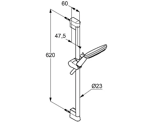 Заказать Душевой гарнитур Kludi Freshline 6793005-00 Хром в магазине сантехники Santeh-Crystal.ru