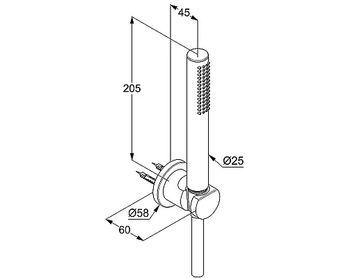 Купить Душевой гарнитур Kludi Nova Fonte 2085005-15 Хром в магазине сантехники Santeh-Crystal.ru