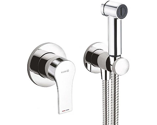 Приобрести Гигиенический душ со смесителем Kludi Zenta SL 489980565 Хром в магазине сантехники Santeh-Crystal.ru