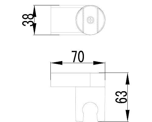 Купить Держатель для душа Lemark LM8013C Хром в магазине сантехники Santeh-Crystal.ru