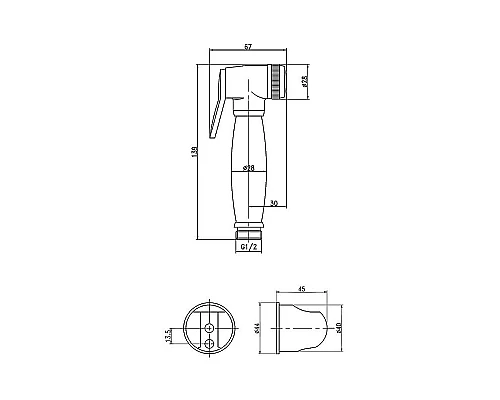 Купить Гигиенический душ Lemark LM8087B Бронза в магазине сантехники Santeh-Crystal.ru