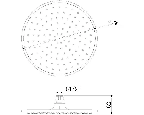 Приобрести Верхний душ Lemark LM8131C Хром Белый в магазине сантехники Santeh-Crystal.ru