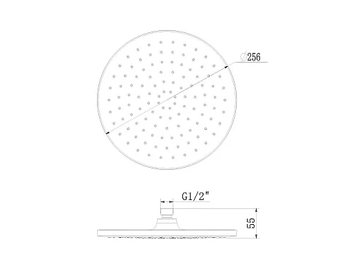 Приобрести Верхний душ Lemark LM8132C Хром Белый в магазине сантехники Santeh-Crystal.ru