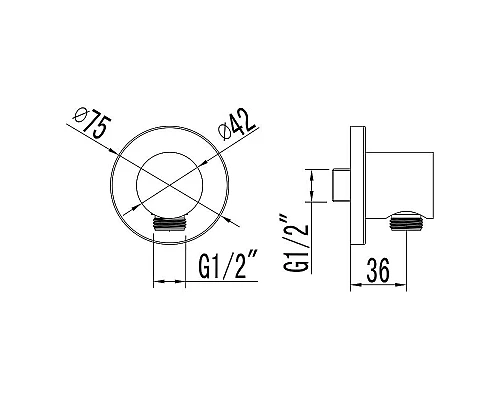 Заказать Шланговое подключение Lemark LM4383C Хром в магазине сантехники Santeh-Crystal.ru