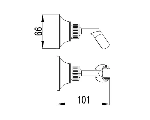 Приобрести Держатель ручного душа Lemark LM8489C Хром в магазине сантехники Santeh-Crystal.ru
