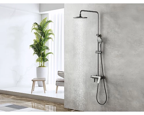Заказать Душевая система Lemark Bronx LM3762GM Графит в магазине сантехники Santeh-Crystal.ru
