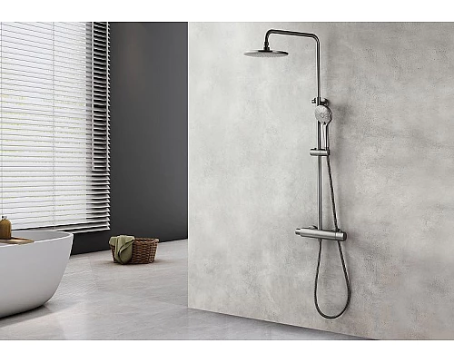 Купить Душевая система Lemark Bronx LM3770GM Графит в магазине сантехники Santeh-Crystal.ru