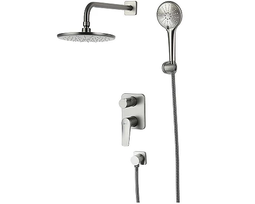 Заказать Душевая система Lemark Bronx LM3729GM Графит в магазине сантехники Santeh-Crystal.ru