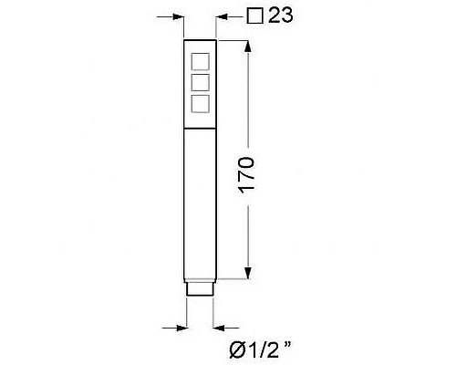 Купить Ручной душ Migliore Kvant 30469 Черный матовый в магазине сантехники Santeh-Crystal.ru