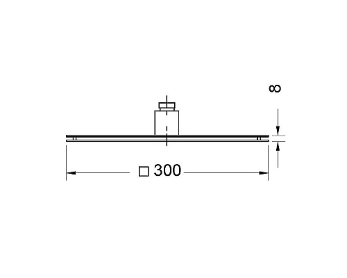 Заказать Верхний душ Migliore Kvant 30465 Черный матовый в магазине сантехники Santeh-Crystal.ru