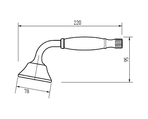 Заказать Ручной душ Migliore Provance 19468 Хром в магазине сантехники Santeh-Crystal.ru