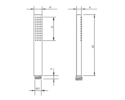 Купить Ручной душ Migliore Ricambi 20027 Хром в магазине сантехники Santeh-Crystal.ru