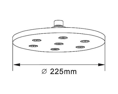 Купить Верхний душ Orange S11TS Хром в магазине сантехники Santeh-Crystal.ru