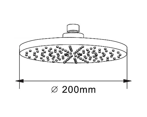 Приобрести Верхний душ Orange S09TS Хром в магазине сантехники Santeh-Crystal.ru