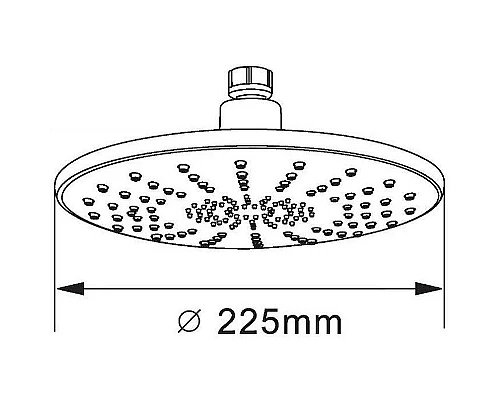 Приобрести Верхний душ Orange S06TS Хром в магазине сантехники Santeh-Crystal.ru