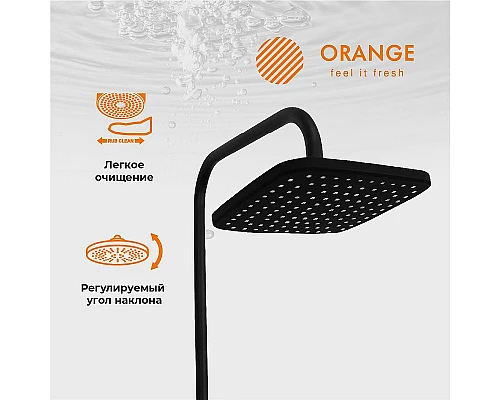 Заказать Душевая система Orange Aristo M19-944b Черная в магазине сантехники Santeh-Crystal.ru