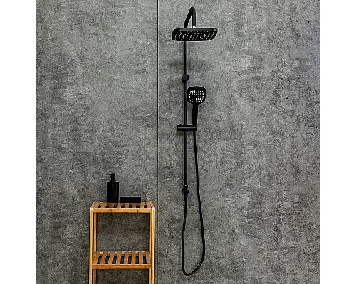 Заказать Душевая система Orange Karl M05-934b Черная в магазине сантехники Santeh-Crystal.ru